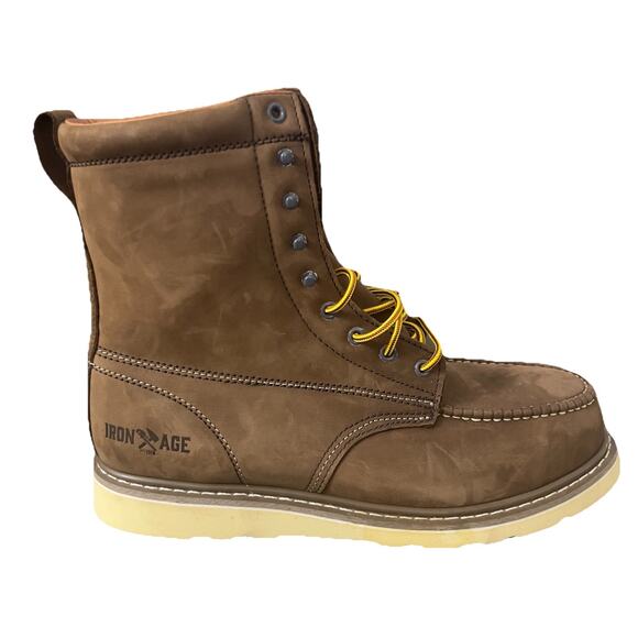 Iron Age Reinforcer 8 In Electrical Steel Toe Work Mens Brown Work Safety Sz 13 main image 6